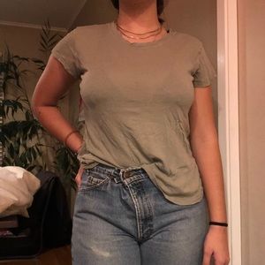 Green over sized Tee from Brandy Melville